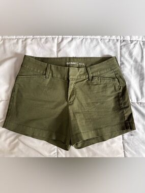 Old Navy Pixie Olive Green Jean Shorts